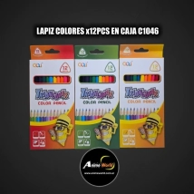 LAPIZ COLORES x12PCS EN CAJA C1046 (A0749)