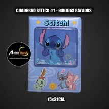 CUADERNO STITCH #1 94HOJAS RAYADAS 15x21 KC1381 (A0750)