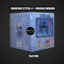 CUADERNO STITCH #1 94HOJAS RAYADAS 15x21 KC1381 (A0750)