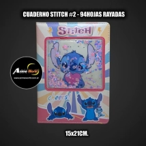 CUADERNO STITCH #2 94HOJAS RAYADAS 15x21 KC1381 (A0751)