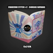 CUADERNO STITCH #2 94HOJAS RAYADAS 15x21 KC1381 (A0751)