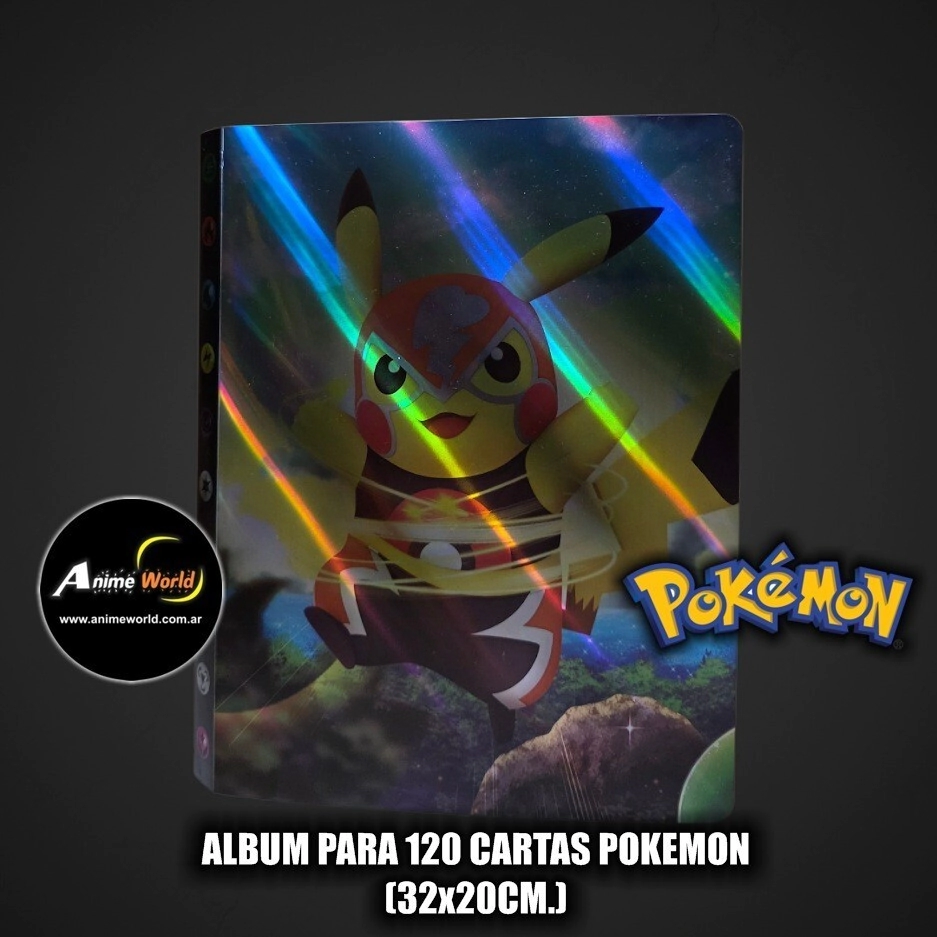 ALBUM PARA CARTAS POKEMON #21 x120 CARTAS (32x20CM) (A0753)
