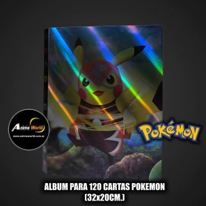 ALBUM PARA CARTAS POKEMON #21 x120 CARTAS (32x20CM) (A0753)