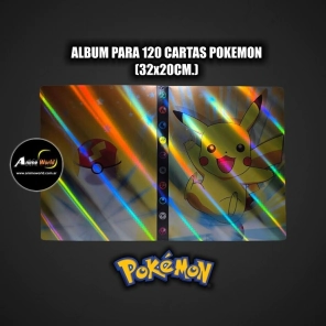 ALBUM PARA CARTAS POKEMON #22 x120 CARTAS (32x20CM) (A0754)