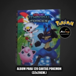 ALBUM PARA CARTAS POKEMON #24 x120 CARTAS (32x20CM) HOLOGRAFICO (A0756)