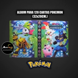 ALBUM PARA CARTAS POKEMON #24 x120 CARTAS (32x20CM) HOLOGRAFICO (A0756)