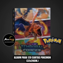 ALBUM PARA CARTAS POKEMON #25 x120 CARTAS (32x20CM) HOLOGRAFICO (A0757)
