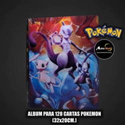 ALBUM PARA CARTAS POKEMON #26 x120 CARTAS (32x20CM) HOLOGRAFICO (A0758)