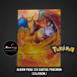 ALBUM PARA CARTAS POKEMON #29 x120 CARTAS (32x20CM) HOLOGRAFICO (A0761)