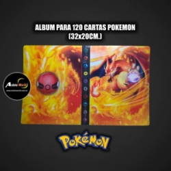 ALBUM PARA CARTAS POKEMON #29 x120 CARTAS (32x20CM) HOLOGRAFICO (A0761)