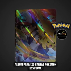 ALBUM PARA CARTAS POKEMON #30 x120 CARTAS (32x20CM) (A0762)