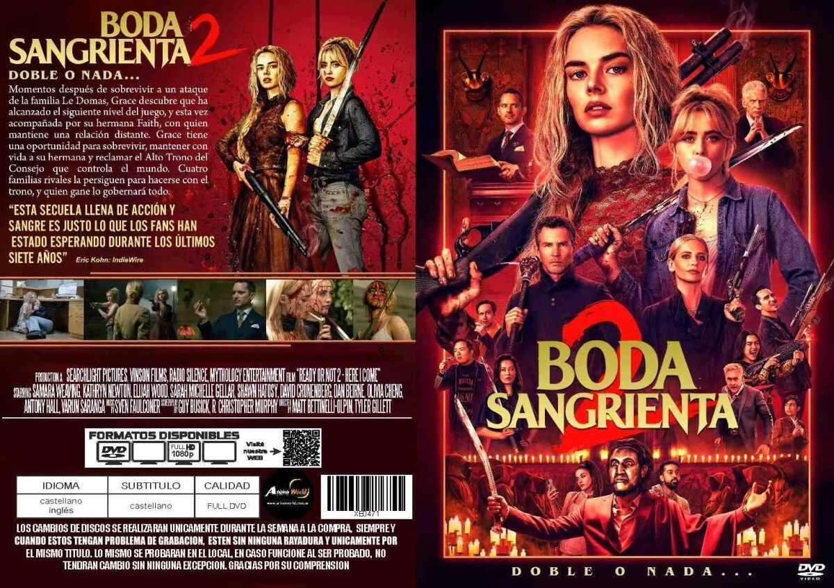 CINE + EN SOBRE BODA SANGRIENTA 2 (XE0471)
