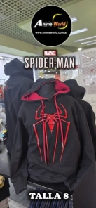 BUZO CON CAPUCHA SPIDERMAN ARA�A 3D #1 IMPORTADO (TALLA 8) (R1213)