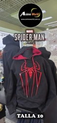 BUZO CON CAPUCHA SPIDERMAN ARA�A 3D #1 IMPORTADO (TALLA 10) (R1214)