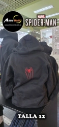 BUZO CON CAPUCHA SPIDERMAN ARA�A 3D #1 IMPORTADO (TALLA 12) (R1215)