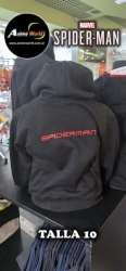 BUZO CON CAPUCHA SPIDERMAN TELARA�A 3D #1 IMPORTADO (TALLA 10) (R1220)
