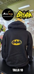 BUZO CON CAPUCHA BATMAN 3D #1 IMPORTADO (TALLA 10) (R1230)