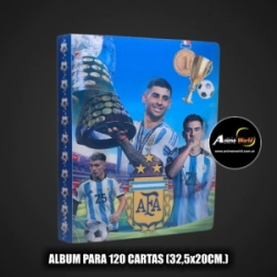 ALBUM PARA CARTAS FUTBOL ARGENTINA #1 (PARA 120 CARTAS) (A0767)