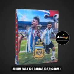 ALBUM PARA CARTAS FUTBOL ARGENTINA #3 (PARA 120 CARTAS) (A0769)
