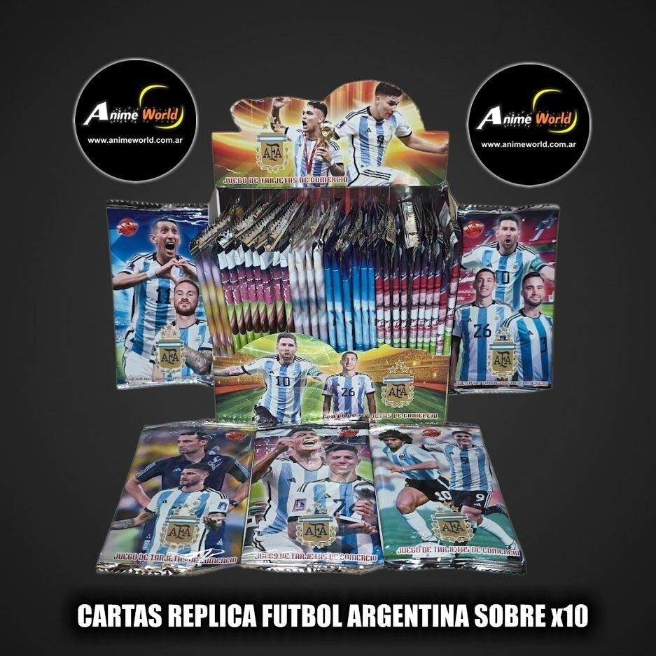 CARTAS REPLICA FUTBOL ARGENTINA SOBRE x10 (A0770)