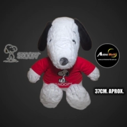PELUCHE SNOOPY CON REMERA ROJA (37CM APROX) (P2101)