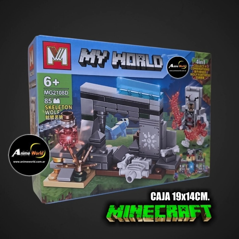 BLOQUE GENERICO - MG2108D MINECRAFT 4EN1 (CAJA 19x14CM) (L1260)