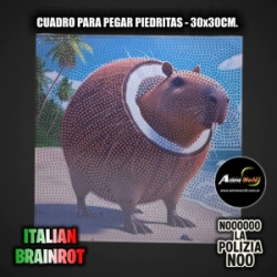 CUADROS PARA PEGAR PIEDRITAS ITALIAN BRAINROT #2 (30x30CM) (A0776)