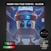 CUADROS PARA PEGAR PIEDRITAS ITALIAN BRAINROT #3 (30x30CM) (A0777)