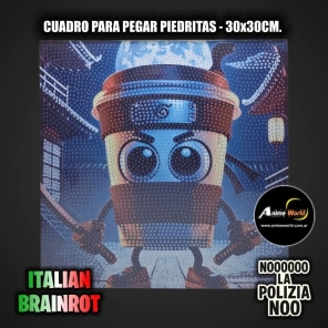 CUADROS PARA PEGAR PIEDRITAS ITALIAN BRAINROT #3 (30x30CM) (A0777)