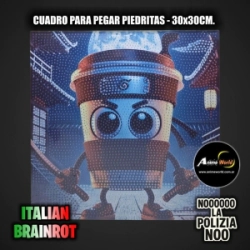 CUADROS PARA PEGAR PIEDRITAS ITALIAN BRAINROT #3 (30x30CM) (A0777)