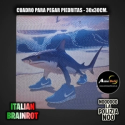 CUADROS PARA PEGAR PIEDRITAS ITALIAN BRAINROT #4 (30x30CM) (A0778)