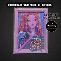 CUADROS PARA PEGAR PIEDRITAS KPOP DEMON HUNTERS #1 (13x18CM) (A0779)