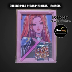 CUADROS PARA PEGAR PIEDRITAS KPOP DEMON HUNTERS #1 (13x18CM) (A0779)