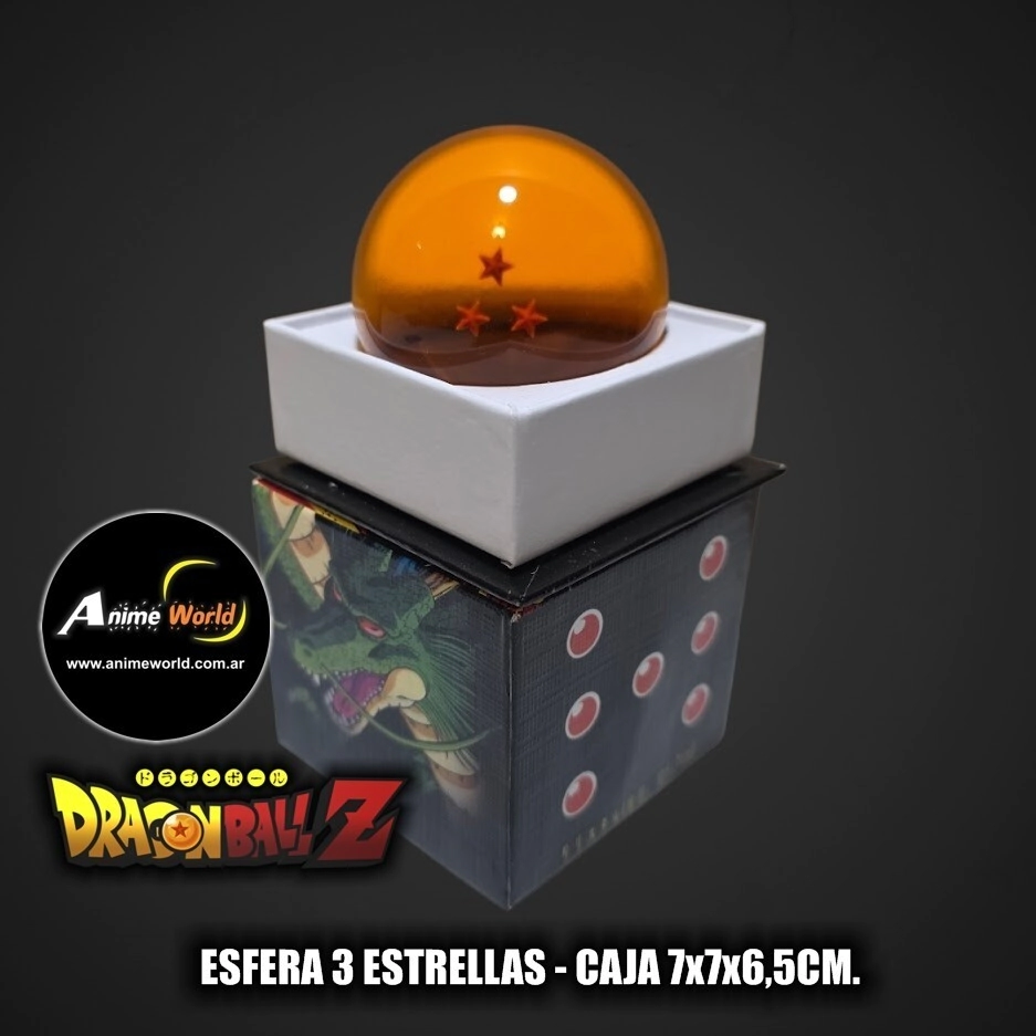 DRAGON BALL Z - ESFERAS DEL DRAGON 3 ESTRELLAS (CAJA 7x7x6,5CM) (F1041)