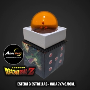 DRAGON BALL Z - ESFERAS DEL DRAGON 3 ESTRELLAS (CAJA 7x7x6,5CM) (F1041)