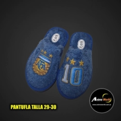 PANTUFLA PELUCHE ARGENTINA AZUL (TALLA 29-30) (B0163)