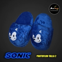 PANTUFLON ANIMADO PREMIUM SONIC #1 AZUL (TALLA 2) (B0165)