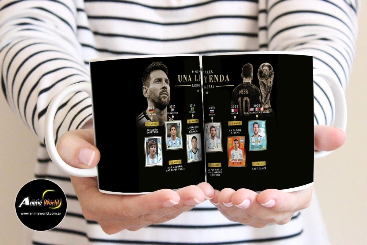 TAZA PLASTICA - MUNDIAL 2026 MESSI LEYENDA #1 (T0251)