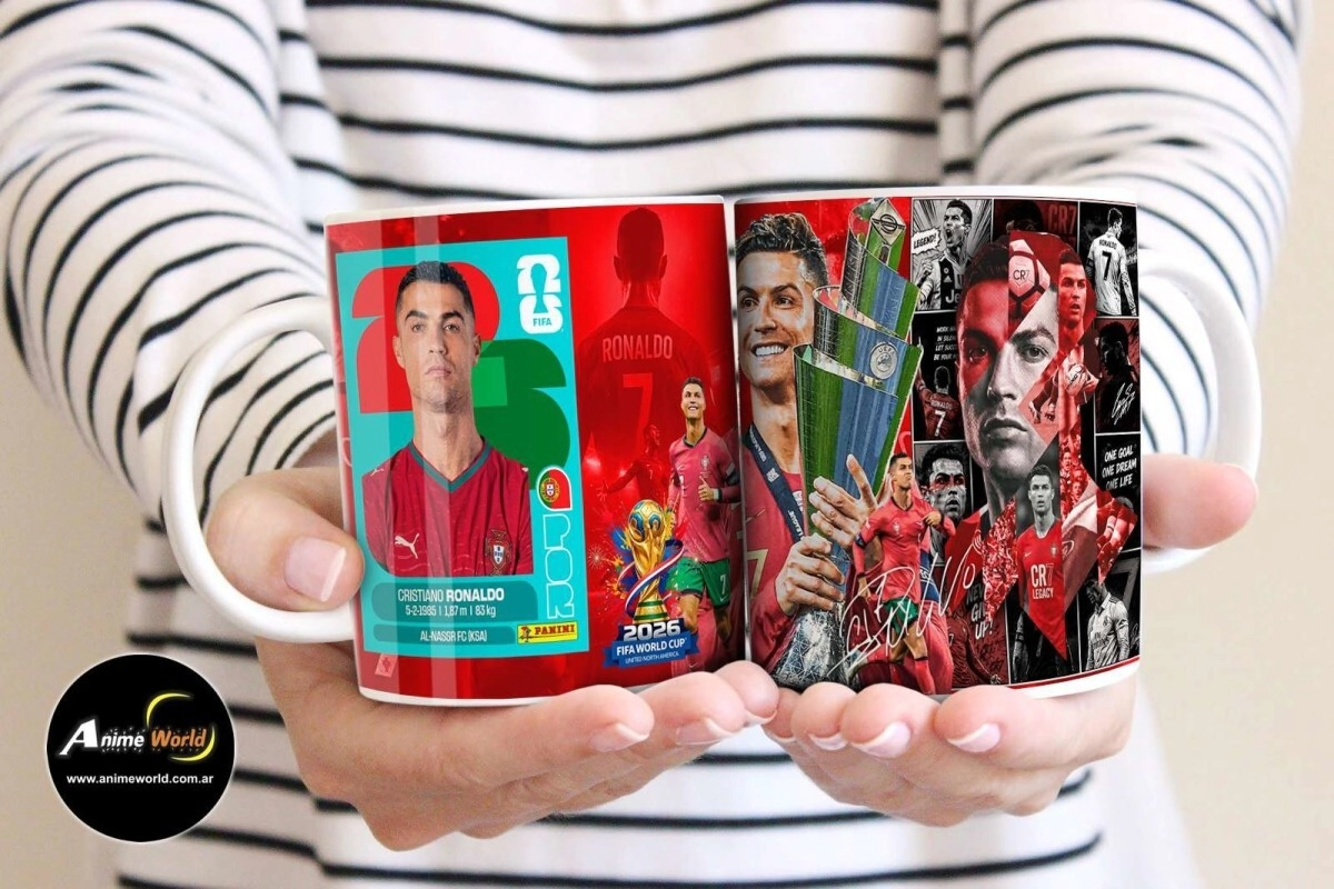 TAZA PLASTICA - MUNDIAL 2026 RONALDO #1 (T0253)