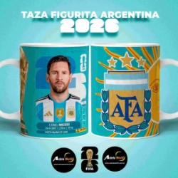 TAZA PLASTICA - MUNDIAL 2026 MESSI FIGURITA #1 (T0258)