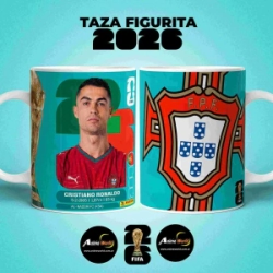 TAZA PLASTICA - MUNDIAL 2026 RONALDO FIGURITA #1 (T0261)