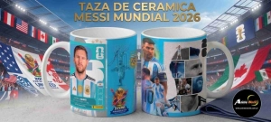 TAZA CERAMICA - MUNDIAL 2026 MESSI #1 (T0263)
