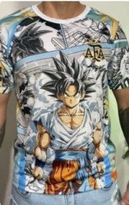 REMERA AFA DRAGON BALL Z GOKU #2 (TALLA 2) POLIESTER (R1279)