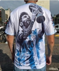 REMERA AFA MESSI #1 (TALLA 2) POLIESTER (R1295)