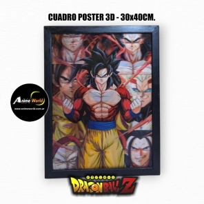 CUADRO POSTER 3D DRAGON BALL Z #2 (30x40CM) (A0786)
