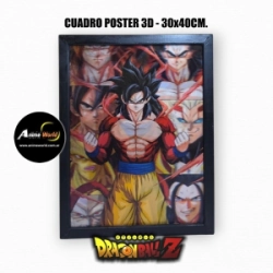 CUADRO POSTER 3D DRAGON BALL Z #2 (30x40CM) (A0786)