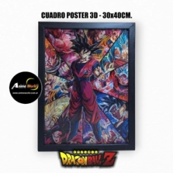 CUADRO POSTER 3D DRAGON BALL Z #3 (30x40CM) (A0787)