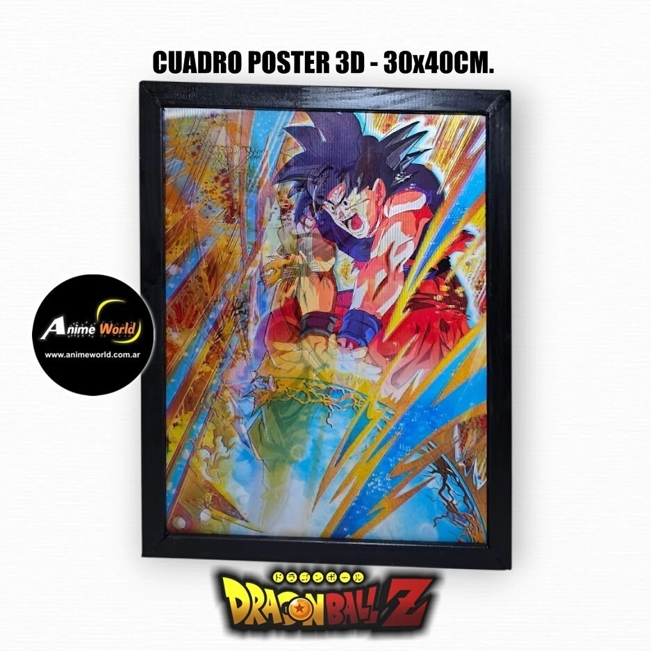 CUADRO POSTER 3D DRAGON BALL Z #4 (30x40CM) (A0788)