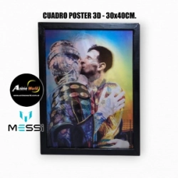 CUADRO POSTER 3D MESSI #1 (30x40CM) (A0789)