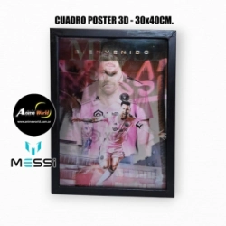 CUADRO POSTER 3D MESSI #2 (30x40CM) (A0790)